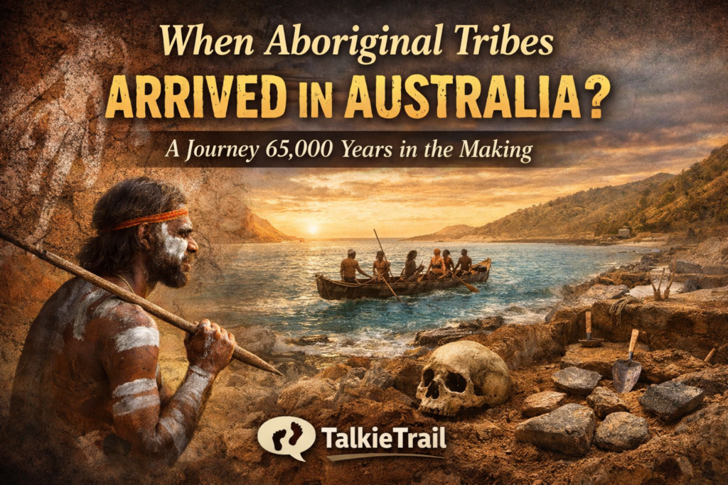 when aboriginal tribes arrived in australia